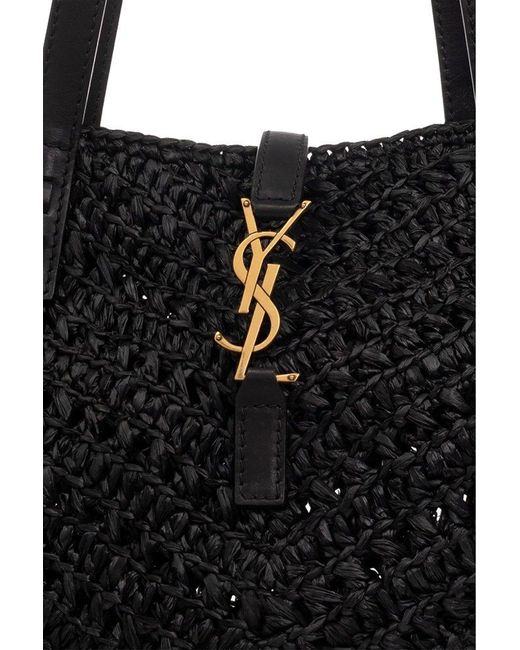 Saint Laurent Black ‘Panier Small’ Shopper Bag
