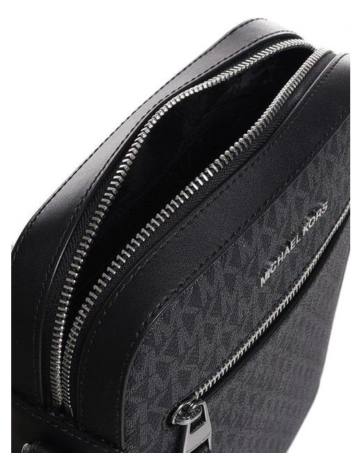 Michael Kors Black Henry Logo-print Flight Bag for men