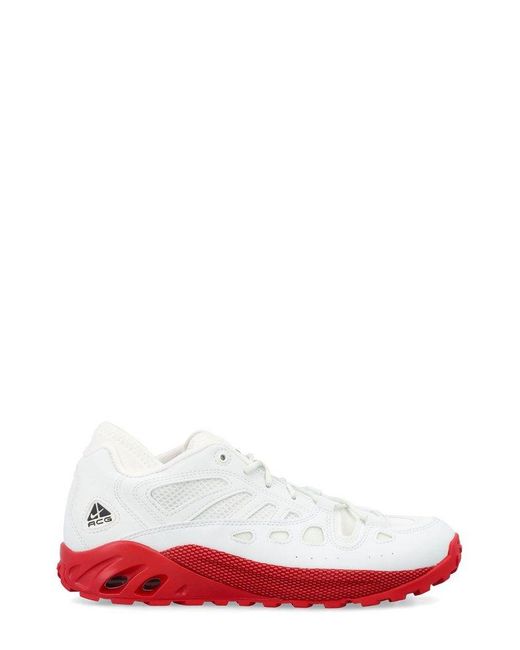 Nike White Acg Air Exploraid Round-toe Lace-up Sneakers