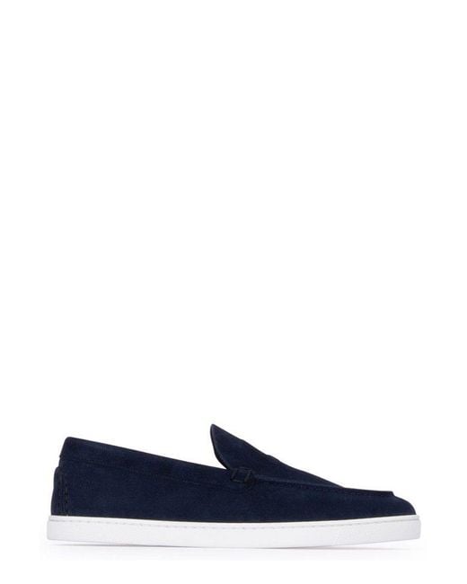 Christian Louboutin Blue Varsiboat Slip-on Loafers for men