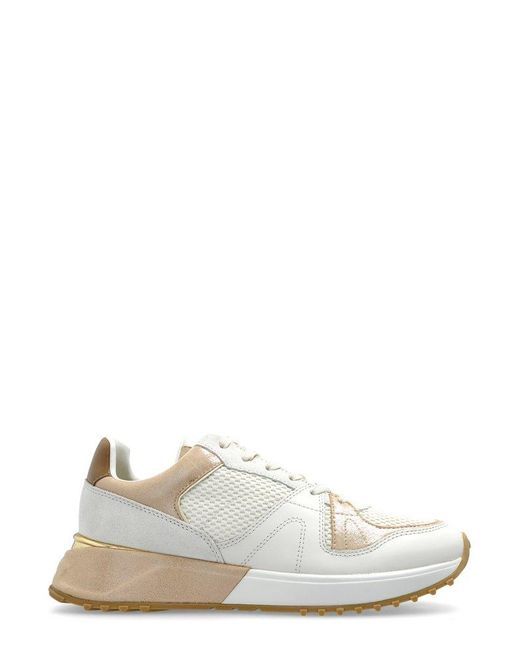 MICHAEL Michael Kors White Multi-Panel Lace-Up Sneakers