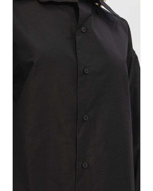 Balenciaga Black Shirt Dress,