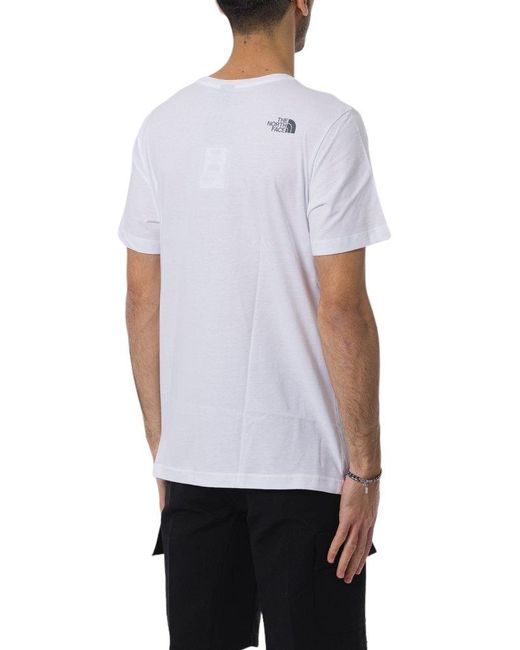 The North Face White Logo Printed Crewneck T-shirt for men