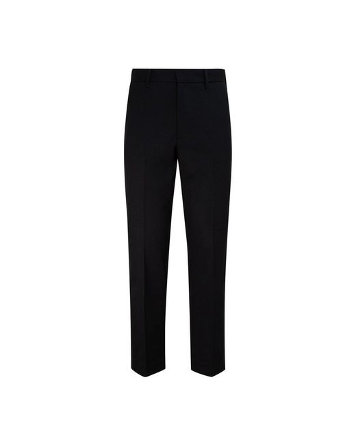 Cotton Straight Leg Slim Cut Trousers 