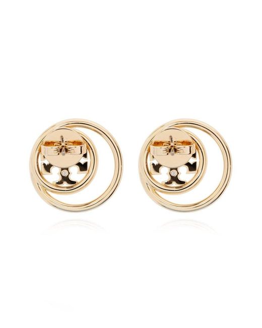 Tory Burch Metallic 'miller' Brass Earrings,