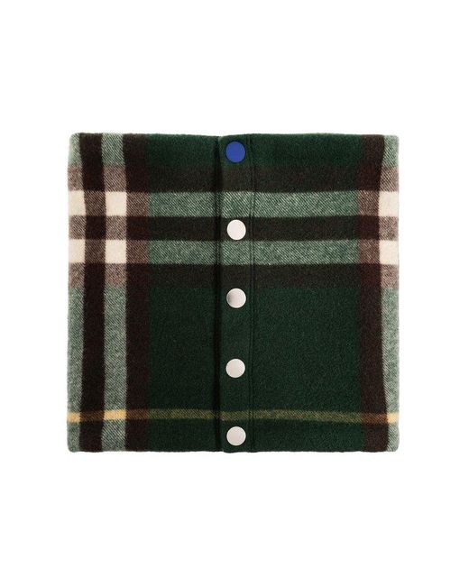 Burberry Green Cashmere Tube Scarf,