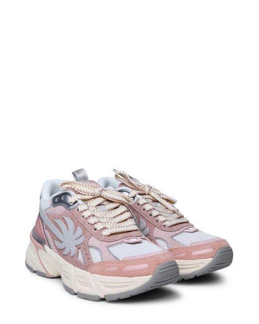 Palm Angels Pink Palm Patch Low-top Sneakers