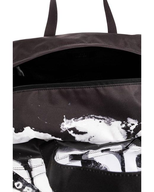 DIESEL Black ‘Rave Duffle’ Duffel Bag for men