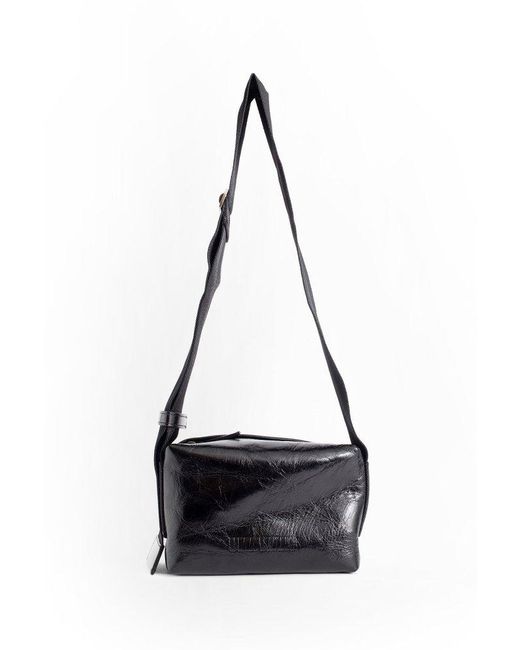 Uma Wang Black Square-shaped Crossbody Bag