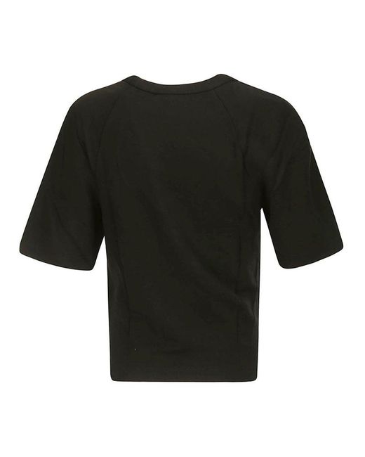 IRO Black 'umae' Draped T-shirt,