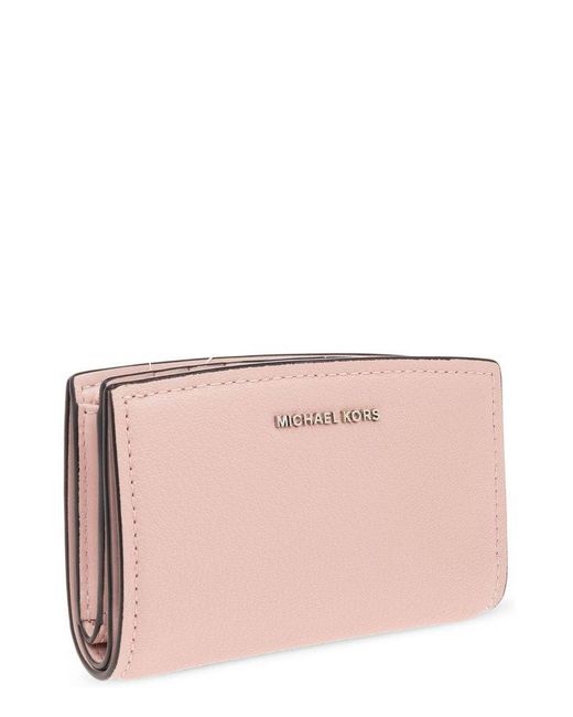 MICHAEL Michael Kors Pink Bryant Logo Lettering Wallet