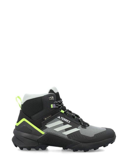 Adidas Originals Black Terrex Swift R3 Round-toe Lace-up Sneakers