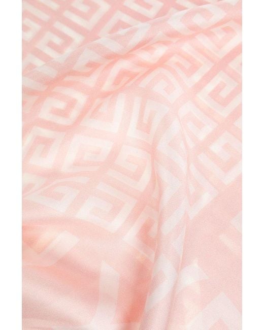 Givenchy Pink Scarf With Monogram