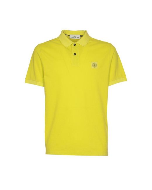 Stone Island Yellow T-Shirts And Polos for men