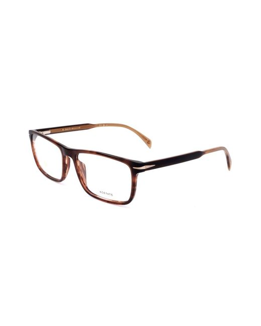 Rectangular Rim Designed Glasses David Beckham Rectangular Frame Full Rim Optical Glasses in Black for ...