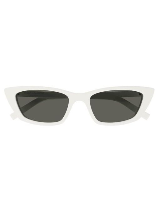 Saint Laurent White New Wave Sl277 Cat-eye Sunglasses