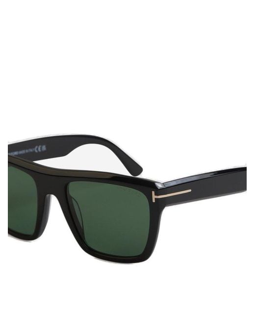 Tom Ford Green Alberto Square Frame Sunglasses for men
