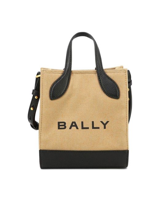 Bally Natural Bar Mini Keep On Tote Bag