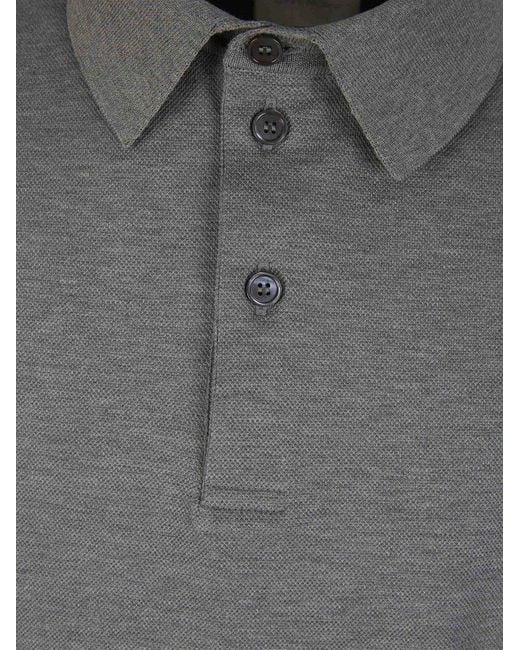 Givenchy Gray 4g Embroidered Short-sleeved Polo Shirt for men