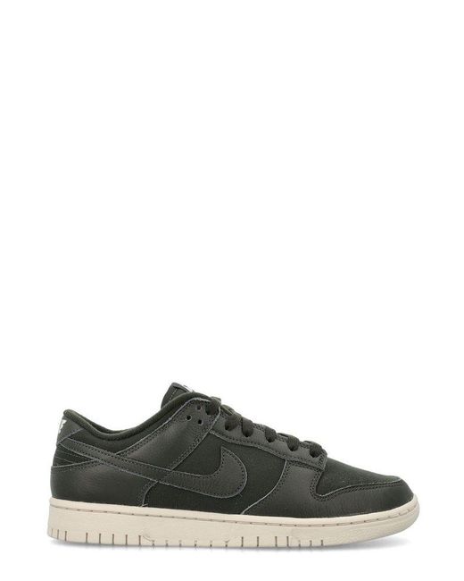 Nike Black Dunk Low Premium Round-toe Lace-up Sneakers
