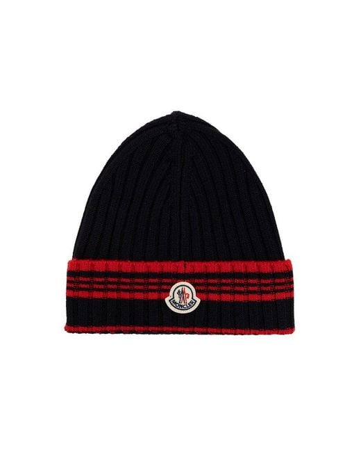Moncler Red Wool Beanie, for men