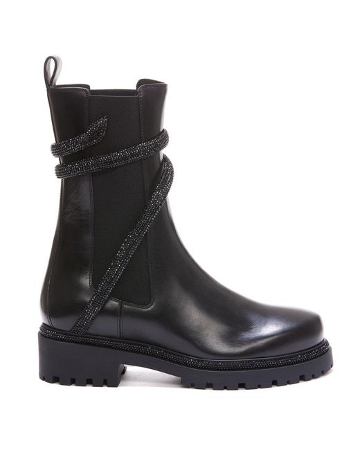 rene caovilla cleo black