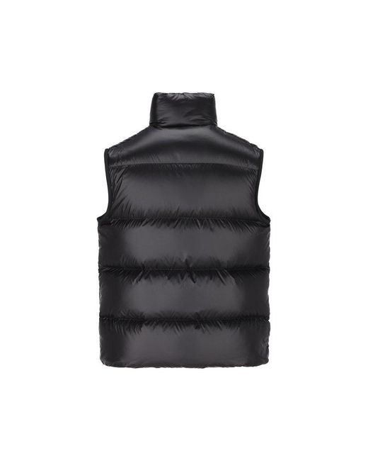 Moncler Black Sumido Zip-Up Padded Vest for men