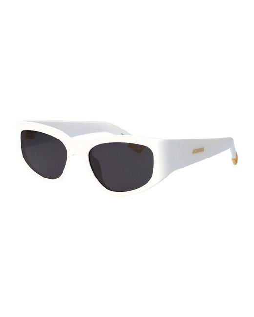Jacquemus Black Rectangle Frame Sunglasses