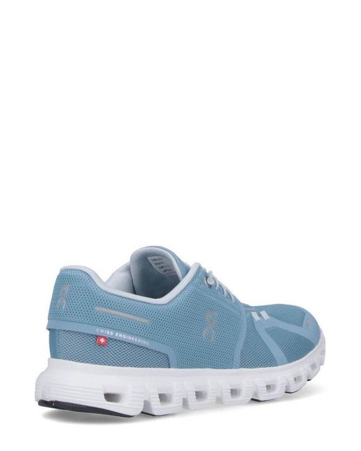 On Shoes Blue Cloud 6 Lace-Up Sneakers for men
