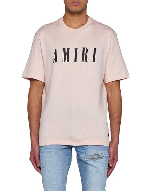 Amiri Pink T-shirts And Polos for men