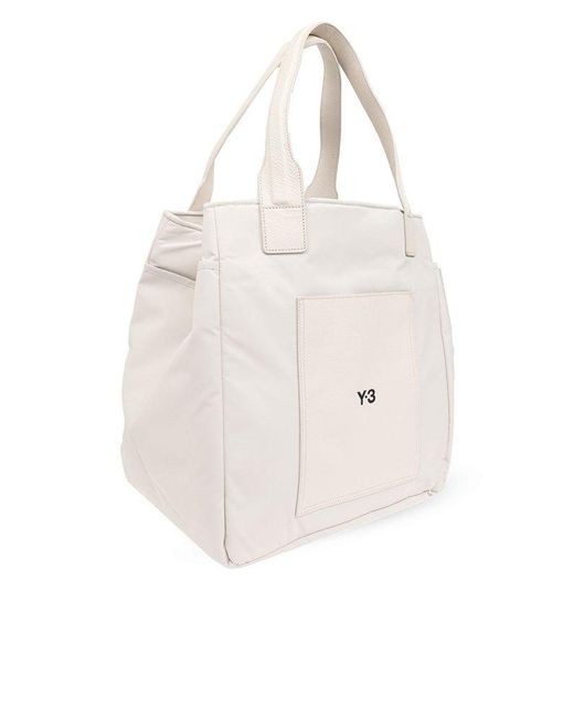 Y-3 Natural Shopper Bag With Logo,