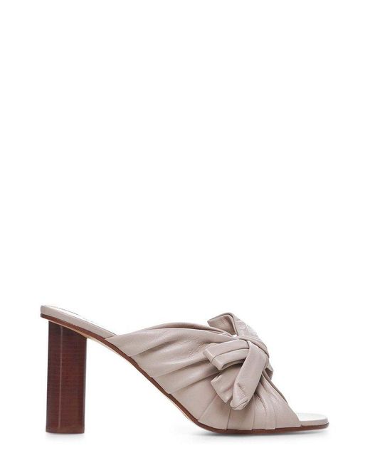 J.W. Anderson Natural Bow Detailed Open-Toe Mules