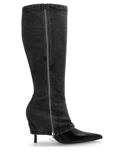 DIESEL Black Heeled Boots D-Venus