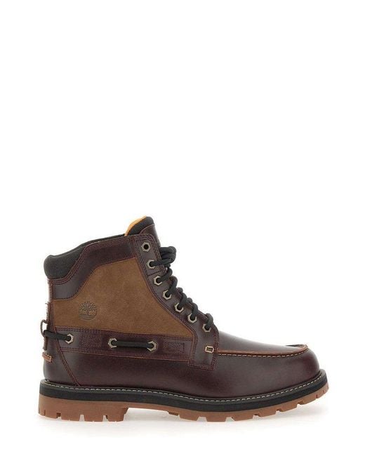 Timberland Brown Lace-Up Boots for men