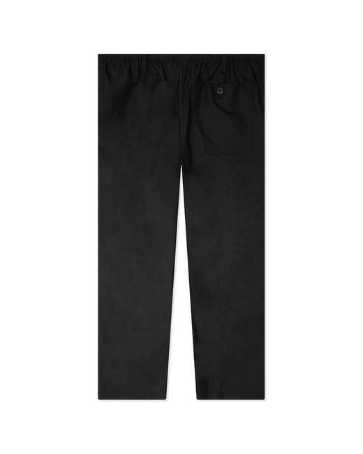 Dries Van Noten Black Drawstring Penny Pants for men