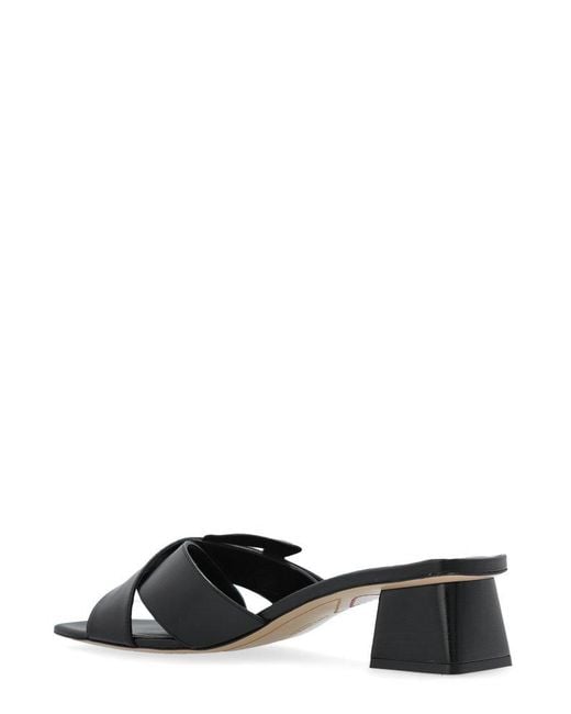 Sophia Webster Black Blair Block Heel Mules