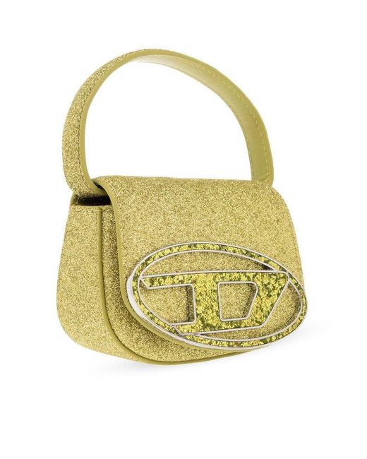 DIESEL Yellow 1dr Logo-plaque Faux-leather Shoulder Bag