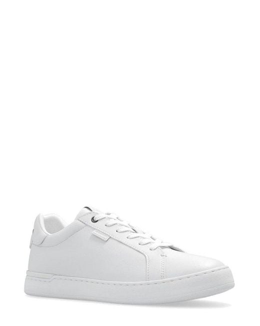 COACH White Lowline Lace-up Sneakers for men