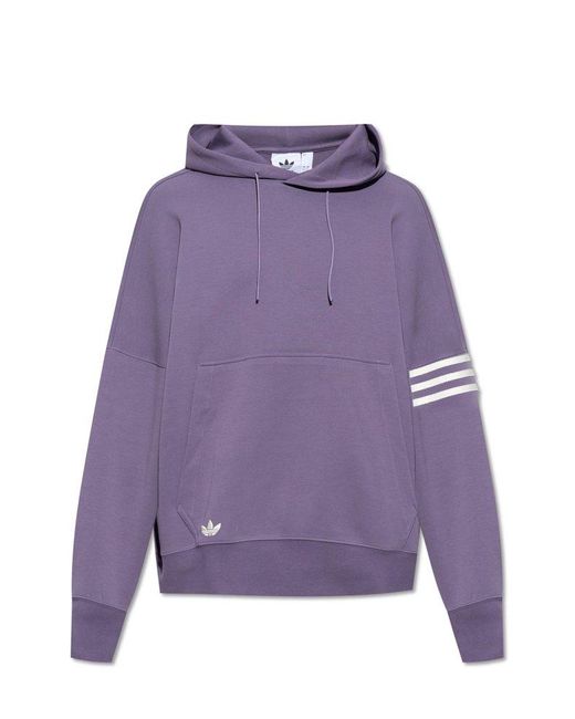 Adidas Originals Purple Sweatshirt With Logo, for men