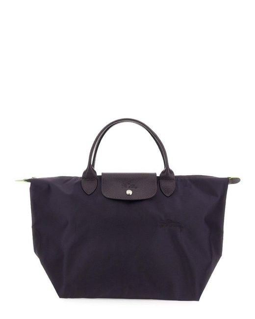 Longchamp Blue Le Pliage Medium Tote Bag