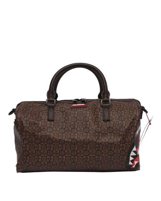 Sprayground Monogrammed Travel Bag in Brown for Men Lyst
