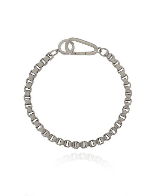 AllSaints Metallic Brass Bracelet for men