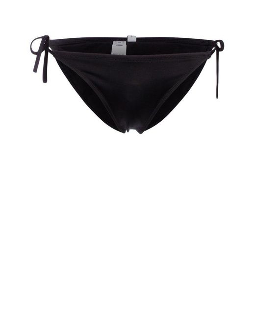 Calvin Klein Tie Side Bikini Bottoms in Black | Lyst