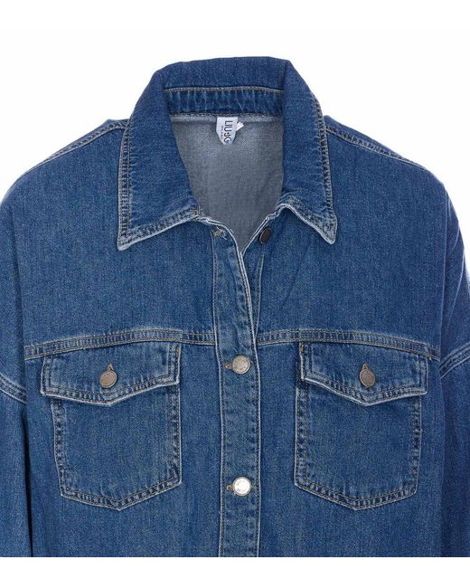Liu Jo Blue Buttoned Denim Jacket
