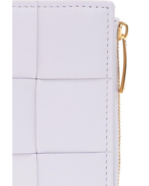 Bottega Veneta White Leather Wallet