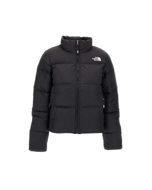 The North Face Saikuru cropped puffer jacket in black Exclusive to