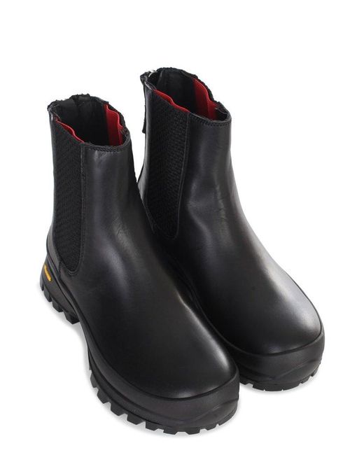 Woolrich Black Rear-zip Ankle Boots