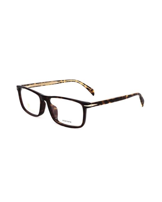 David Beckham Black Rectangular Lens Full Rim Optical Glasses for men