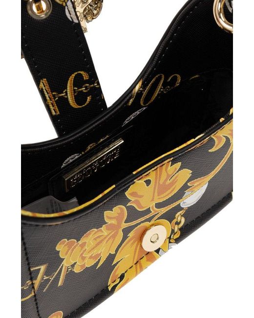 Versace Black Shoulder Bag With Logo,