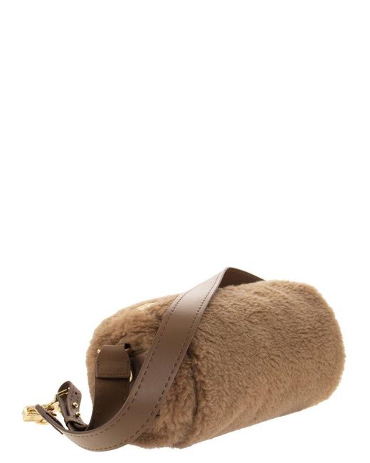 Max Mara Brown Teddyroll Teddy Fabric Bag